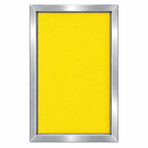 GSF 25" x 36" 158/48 Thin Thread Yellow Mesh Alum Frame