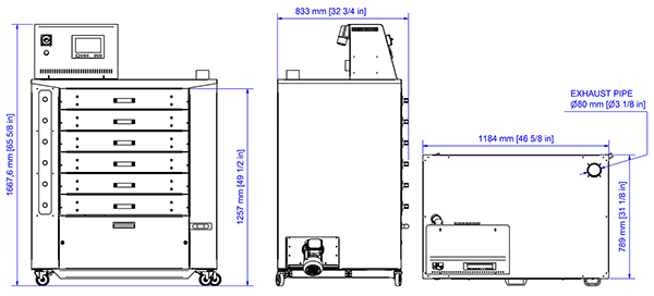 Cavazutti DIDO PRO  6-Drawer Dryer 230V 3PHZ