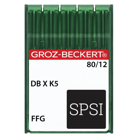 Groz-Beckert DBXK5 80/12 FFG - Light Ball Point - Large Eye - 100ct Needles