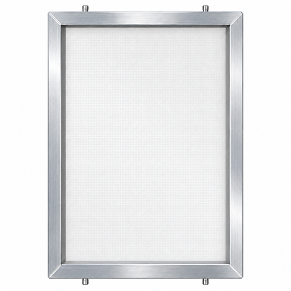 GSF 23" x 31" 158 White Mesh Alum Frame W/ MHM Pins