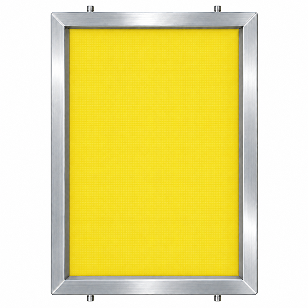GSF 23" x 31" 305/34 Thin Thread Yellow Mesh Alum Frame W/ MHM Pins