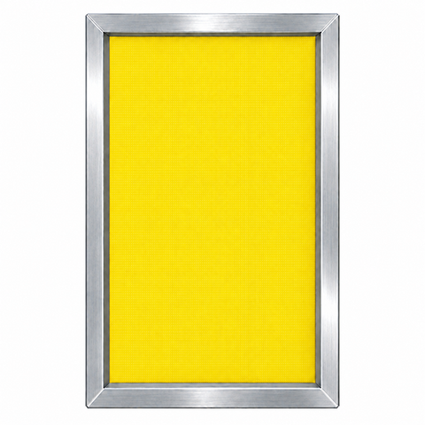 GSF 25" x 36" 158/48 Thin Thread Yellow Mesh Alum Frame