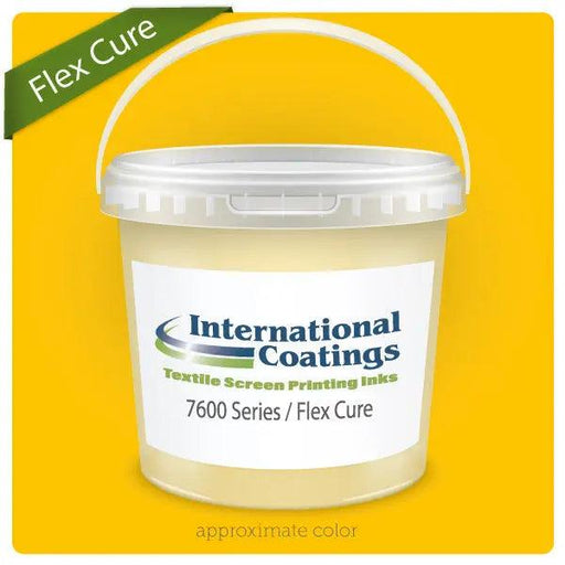 International Coatings 7607 HP LB Golden Yellow Flex Cure Plastisol Ink International Coatings
