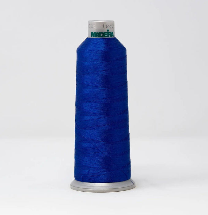 Madeira Polyneon 1842 True Blue Embroidery Thread 5500 Yards