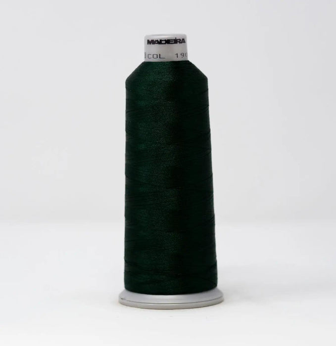 Madeira Polyneon 1902 Hunter Green Embroidery Thread 5500 Yards