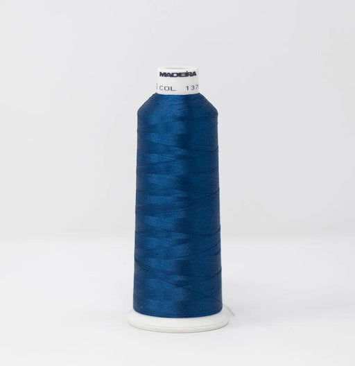 Madeira Rayon 1376 Space Blue Embroidery Thread 5500 Yards Madeira