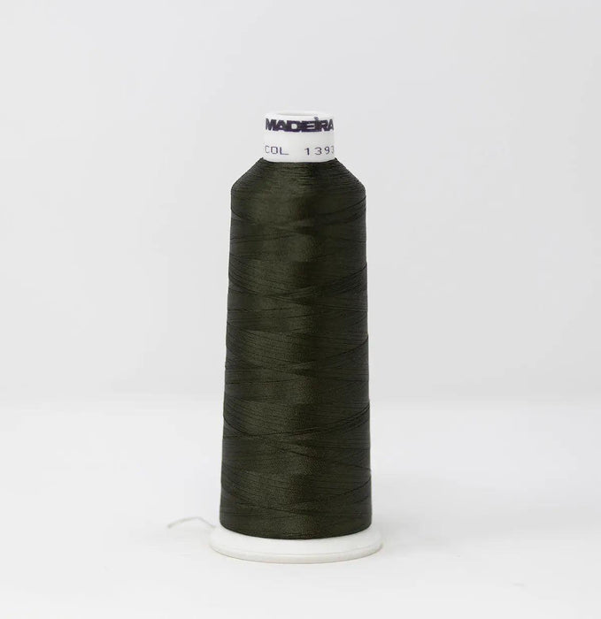 Madeira Rayon 1393 Bass Green Embroidery Thread 5500 Yards