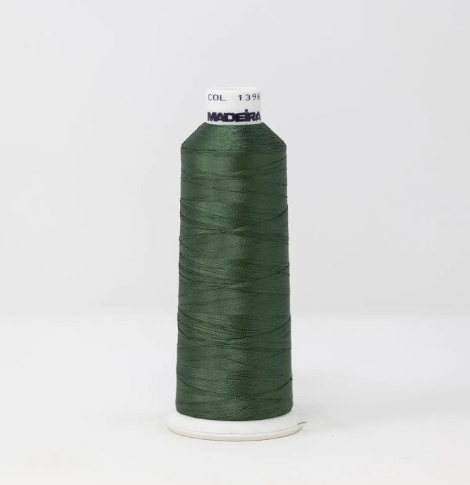 Madeira Rayon 1396 Dark Sage Embroidery Thread 5500 Yards