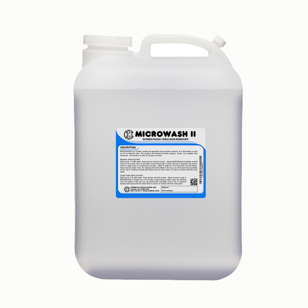 CCI Microwash2 Clear 2-in-1 Ink and Emulsion Remover 5 Gallon