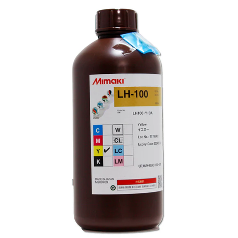 Mimaki LH-100 Yellow UV Ink - 1 Liter Bottle