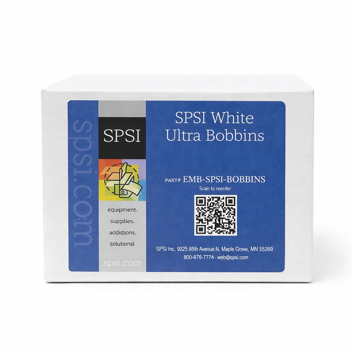 SPSI Ultra Embroidery Bobbins White - 144ct Box