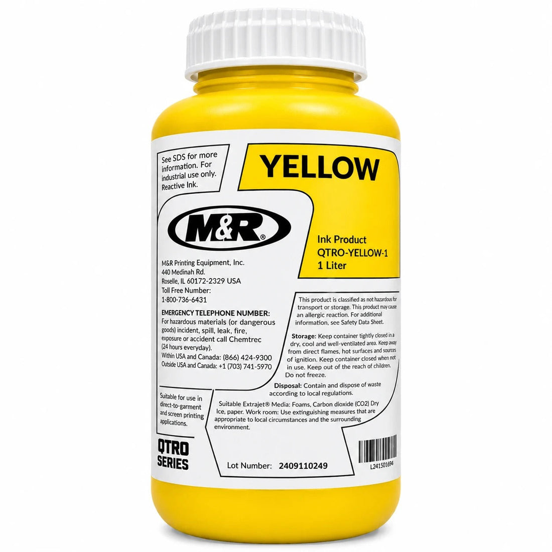 M&R Quatro DTF Yellow Ink 1 Liter
