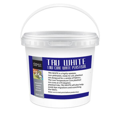 SPSI Tru White Low Cure Plastisol Ink - 1 Gallon