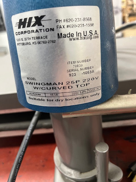 Used - Hix Swingman 25P Digital Heat Press (20