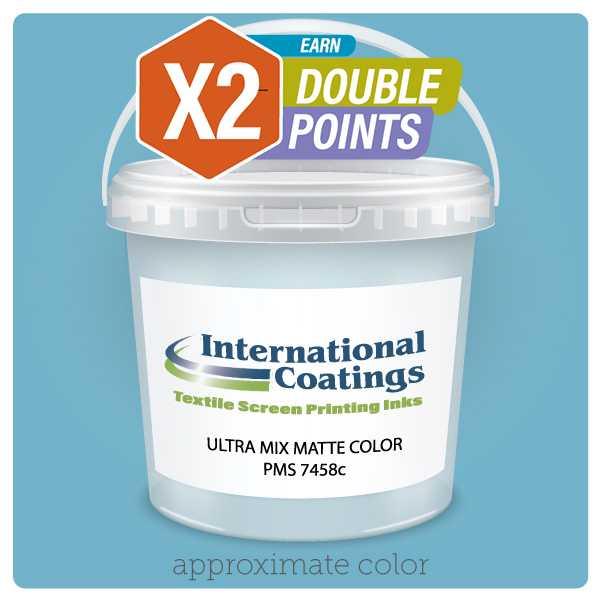 International Coatings PMS 7458C Ultra Mix Matte Plastisol Ink (Gallon) International Coatings