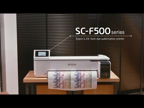 EPSON SureColor F570 Pro Dye-Sublimation Printer Video